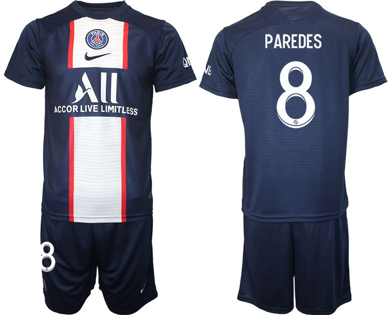 Men 2022-2023 Club Paris St German home blue 8 Soccer Jersey